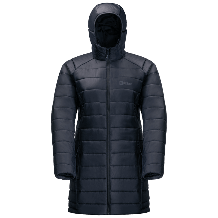 Original Night Blue Women's Bergland Insulated Coat Brand Jack Wolfskin