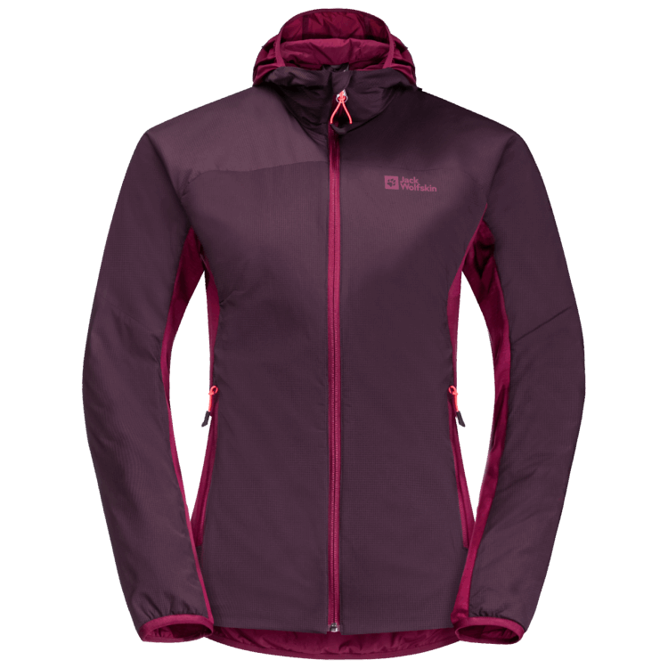 Women's Alpspitze Insulated Hoody Brand Jack Wolfskin Grapevine Hot