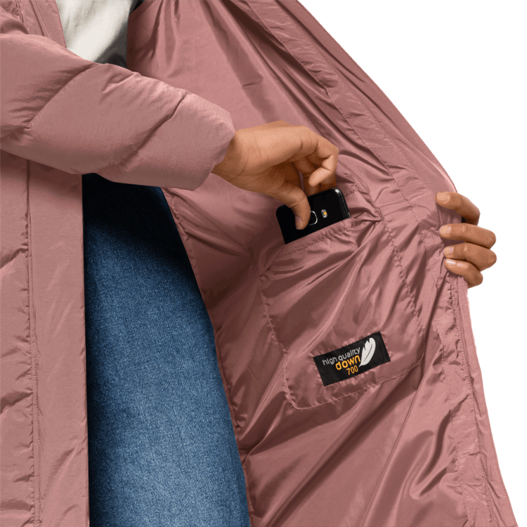 Women's Marienplatz Coat Brand Jack Wolfskin Best Afterglow