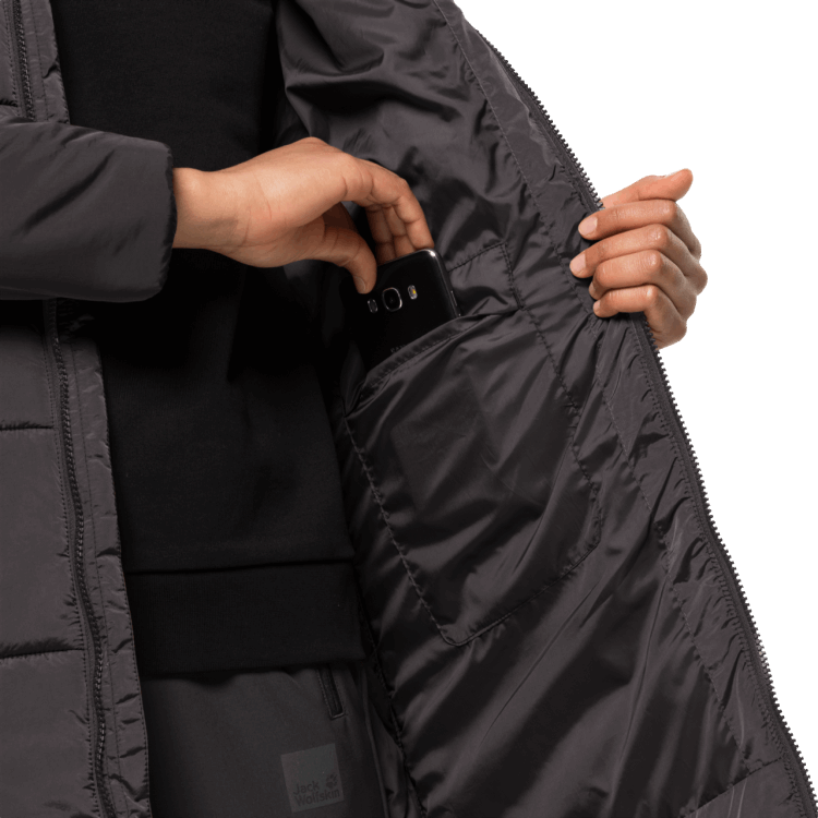 Women's Eisbach Coat Phantom Brand Jack Wolfskin New