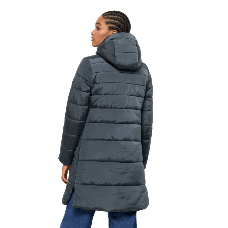 Women's Eisbach Coat Slate Blue Fashion Brand Jack Wolfskin