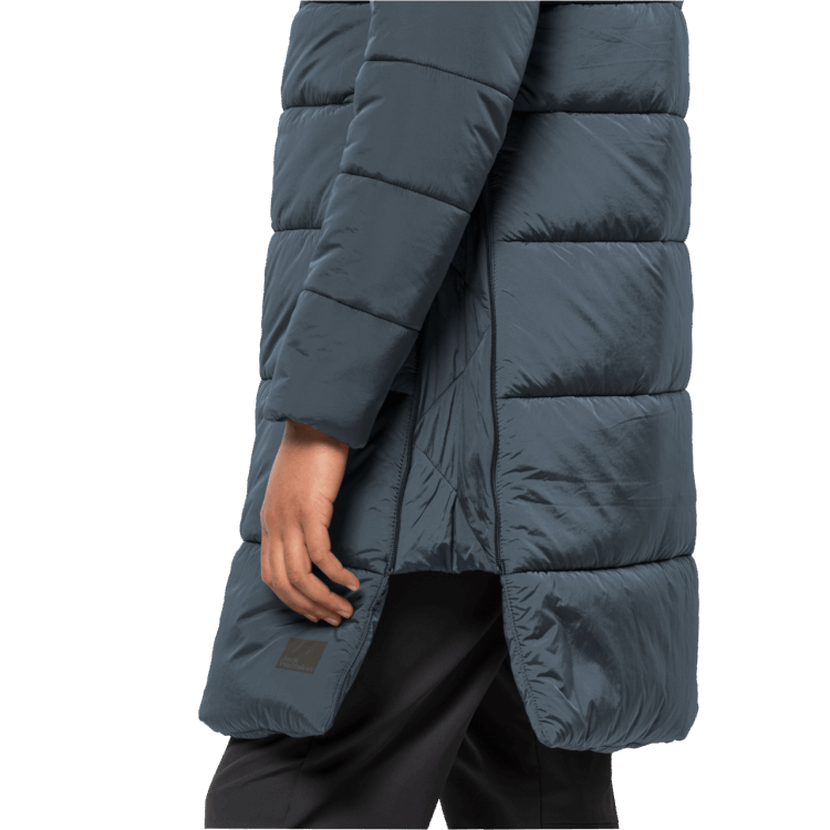 Women's Eisbach Coat Slate Blue Fashion Brand Jack Wolfskin