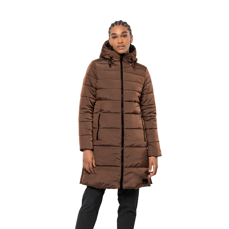 Women's Eisbach Coat Collection Brand Jack Wolfskin Hazelnut Brown