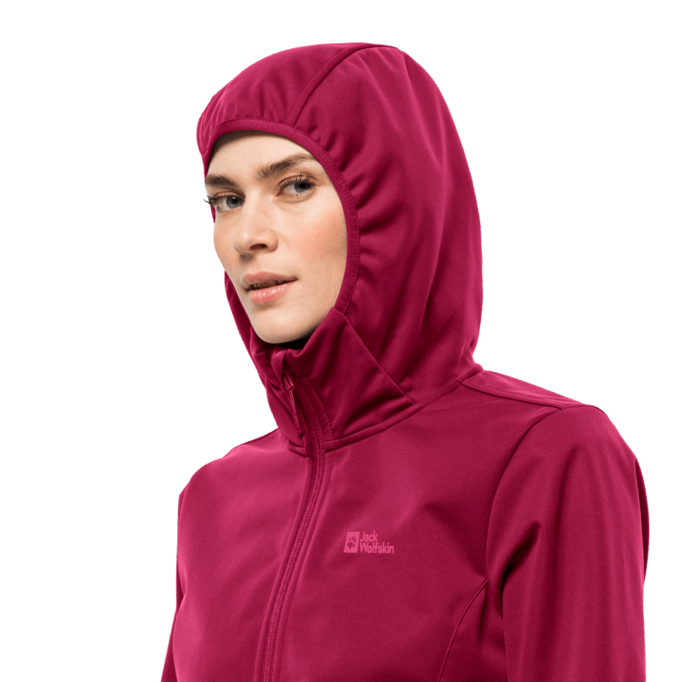 Women's Windhain Hoody Collections Cranberry Brand Jack Wolfskin