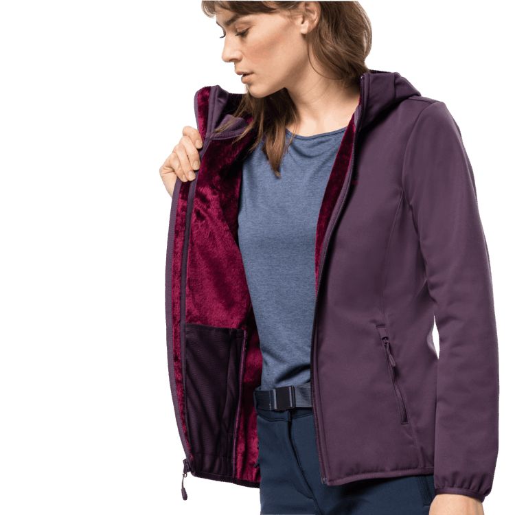Brand Jack Wolfskin Women's Windhain Hoody Grapevine