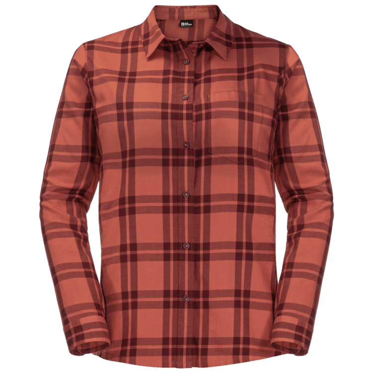 Brand Jack Wolfskin Autumn Red Checks Women's Passenger Shirt