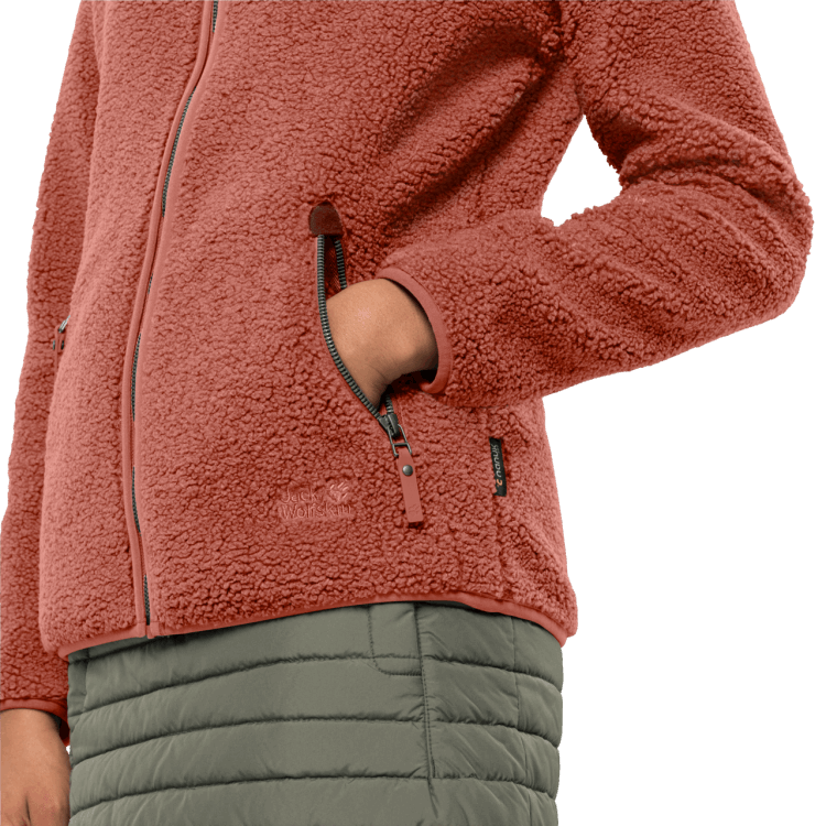 Women's High Cloud Jacket Brand Jack Wolfskin Fashion Autumn Red