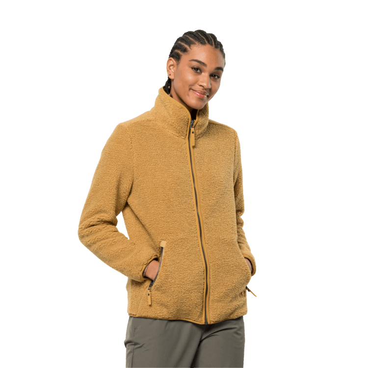 Women's High Cloud Jacket Amber Gold Brand Jack Wolfskin Collection