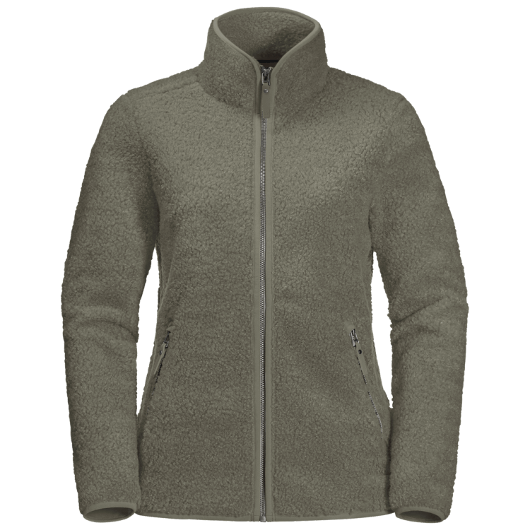 Women's High Cloud Jacket Origin Brand Jack Wolfskin Dusty Olive