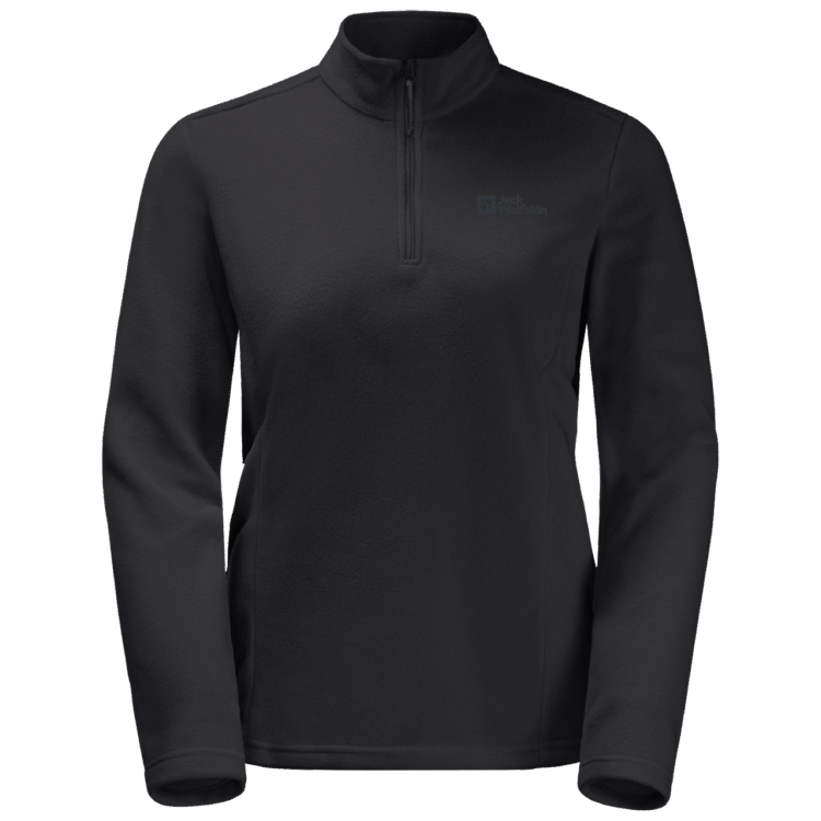 Brand Jack Wolfskin Hot Black Women's Taunus Half-Zip