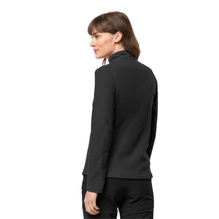 Brand Jack Wolfskin Hot Black Women's Taunus Half-Zip