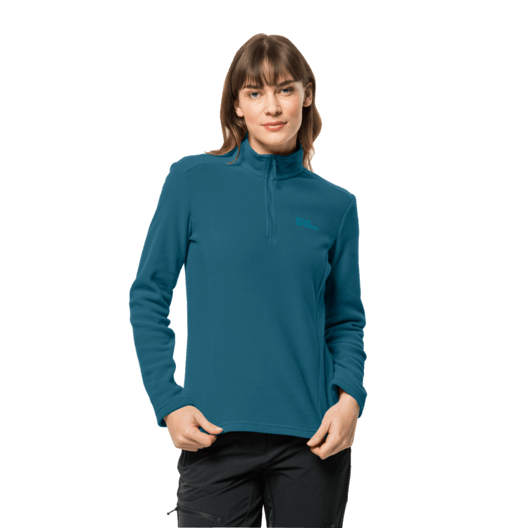 Brand Jack Wolfskin Women's Taunus Half-Zip Blue Coral Best