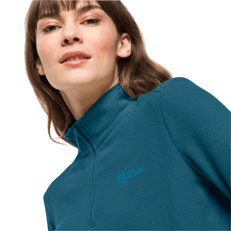 Brand Jack Wolfskin Women's Taunus Half-Zip Blue Coral Best