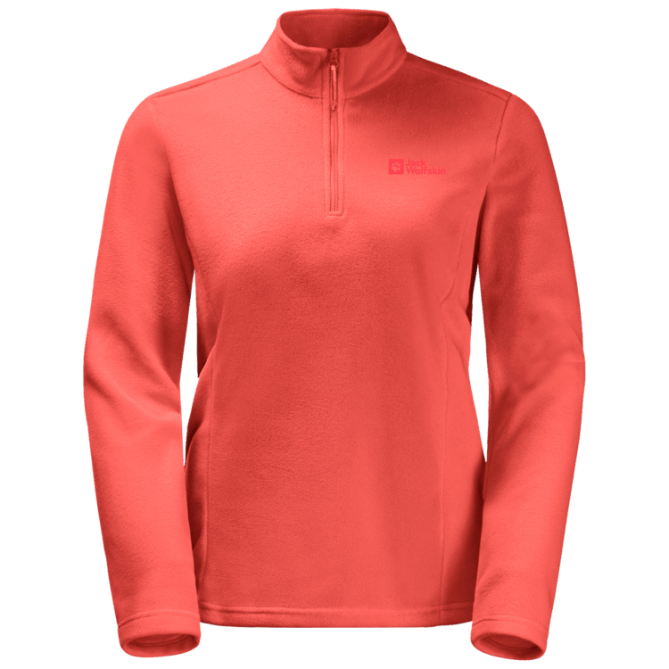Brand Jack Wolfskin Women's Taunus Half-Zip New Hot Coral
