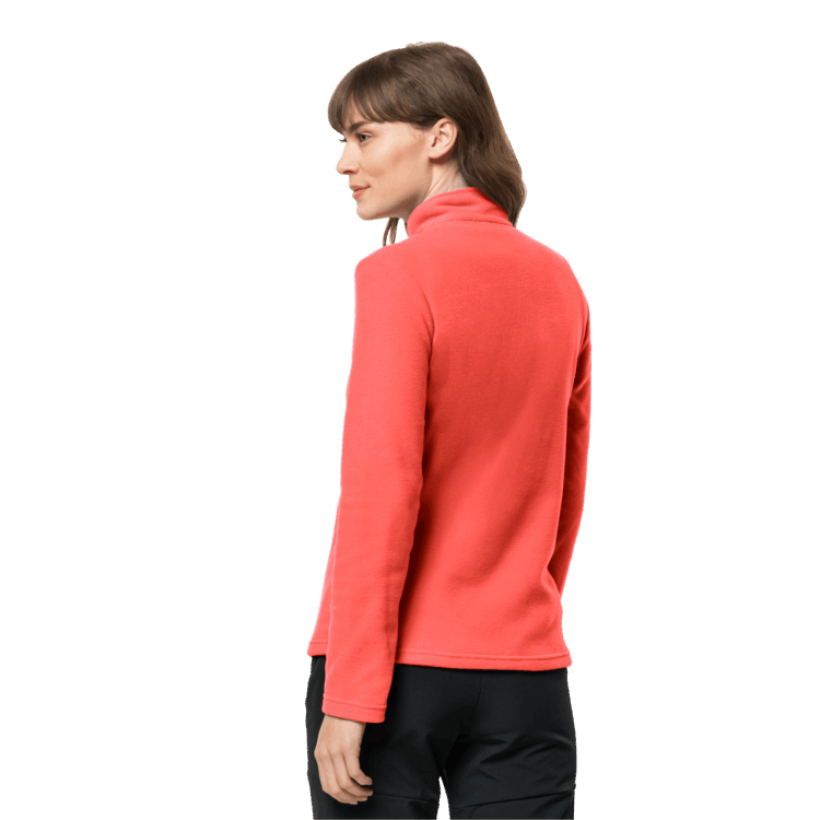 Brand Jack Wolfskin Women's Taunus Half-Zip New Hot Coral