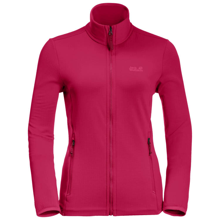 Cranberry Origin Women's Peak Grid Fleece Brand Jack Wolfskin