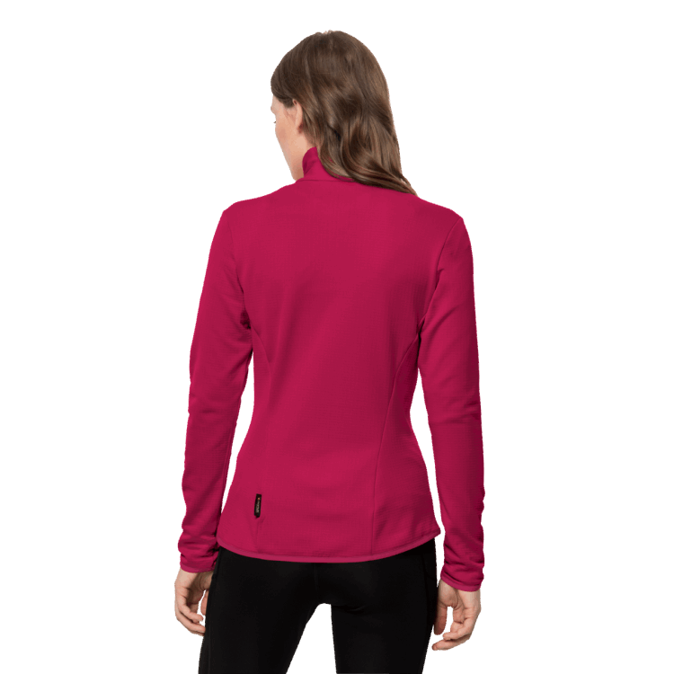 Cranberry Origin Women's Peak Grid Fleece Brand Jack Wolfskin