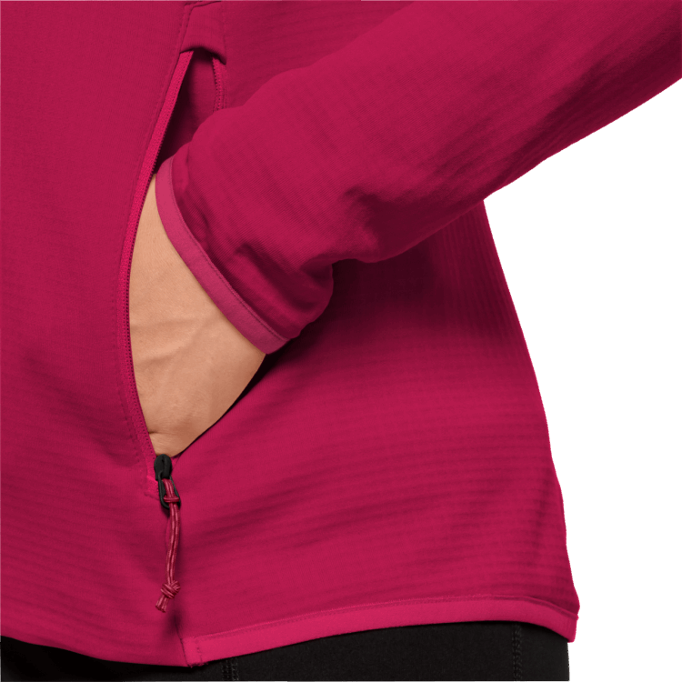 Cranberry Origin Women's Peak Grid Fleece Brand Jack Wolfskin