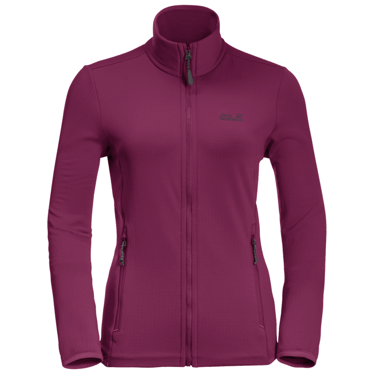 Wild Berry Women's Peak Grid Fleece Brand Brand Jack Wolfskin