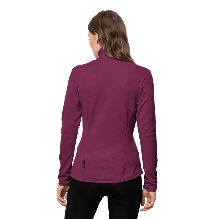 Wild Berry Women's Peak Grid Fleece Brand Brand Jack Wolfskin