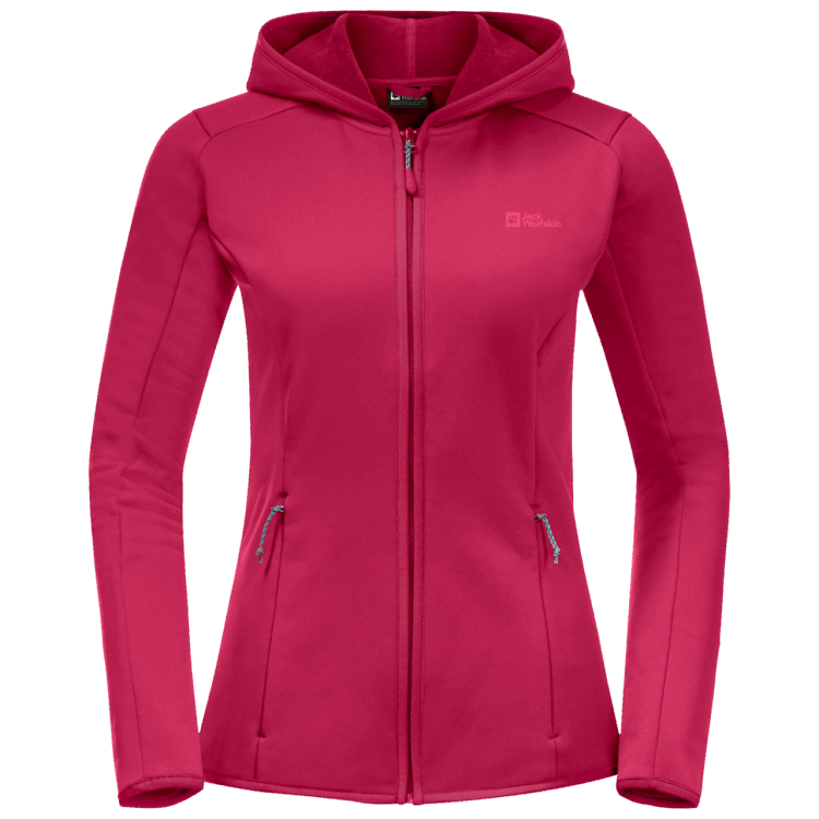 Best Brand Jack Wolfskin Women's Baiselberg Hooded Full-Zip Cranberry