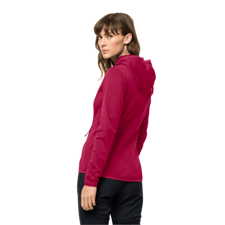 Best Brand Jack Wolfskin Women's Baiselberg Hooded Full-Zip Cranberry