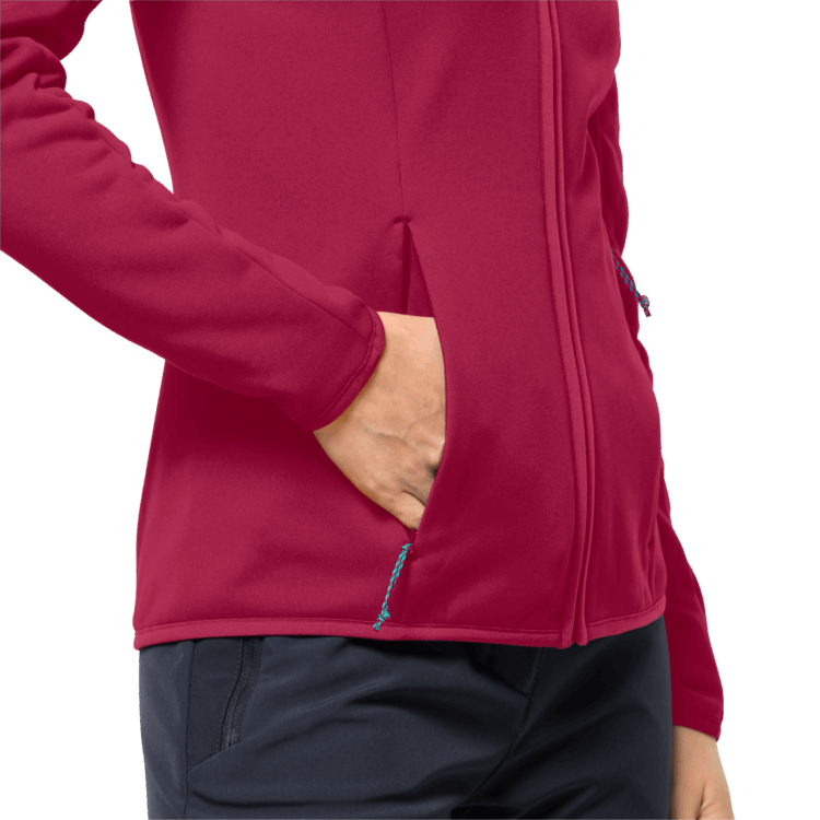 Best Brand Jack Wolfskin Women's Baiselberg Hooded Full-Zip Cranberry