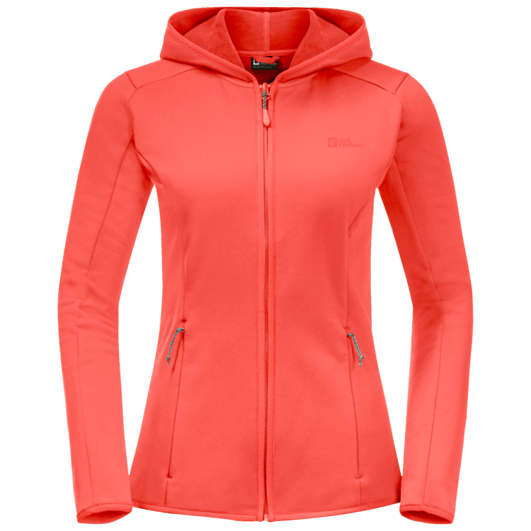 Women's Baiselberg Hooded Full-Zip Brand Jack Wolfskin Hot Coral Collection