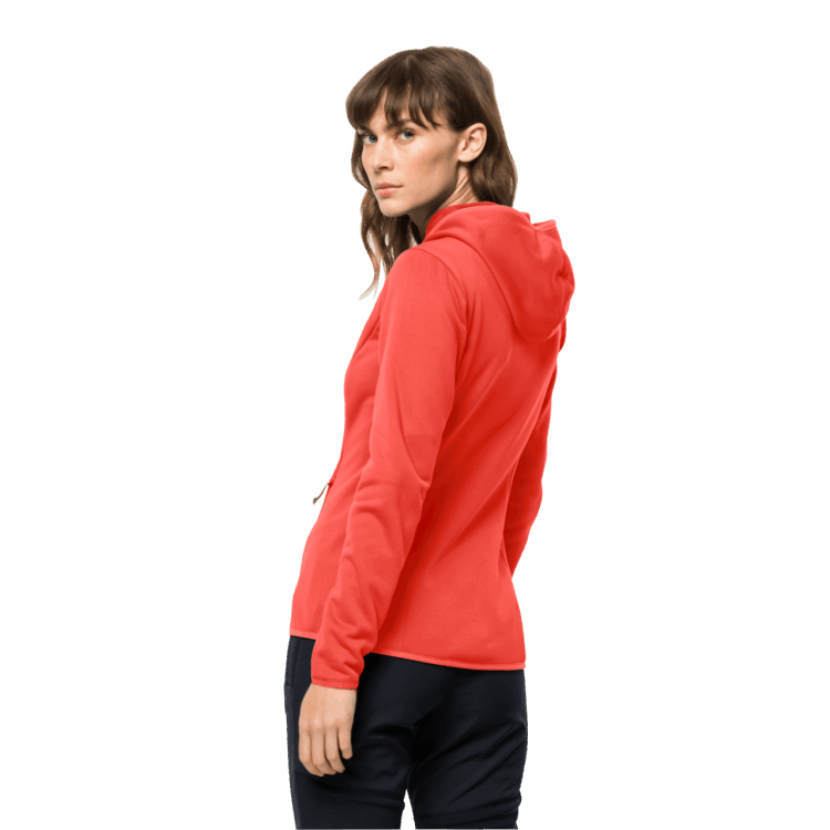 Women's Baiselberg Hooded Full-Zip Brand Jack Wolfskin Hot Coral Collection