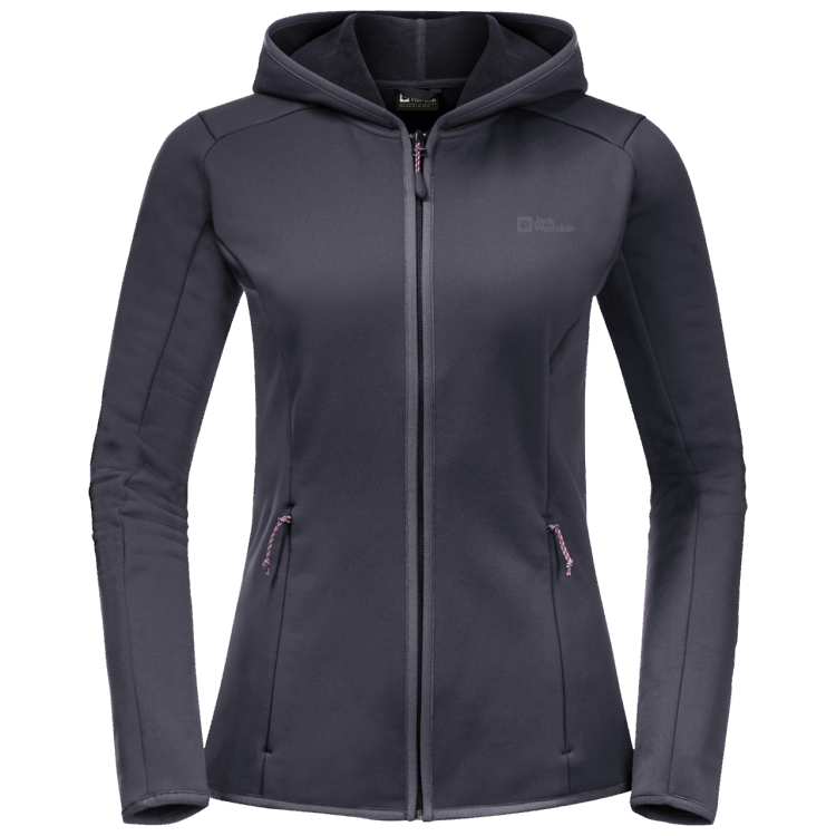 Women's Baiselberg Hooded Full-Zip Brand Jack Wolfskin Collections Graphite
