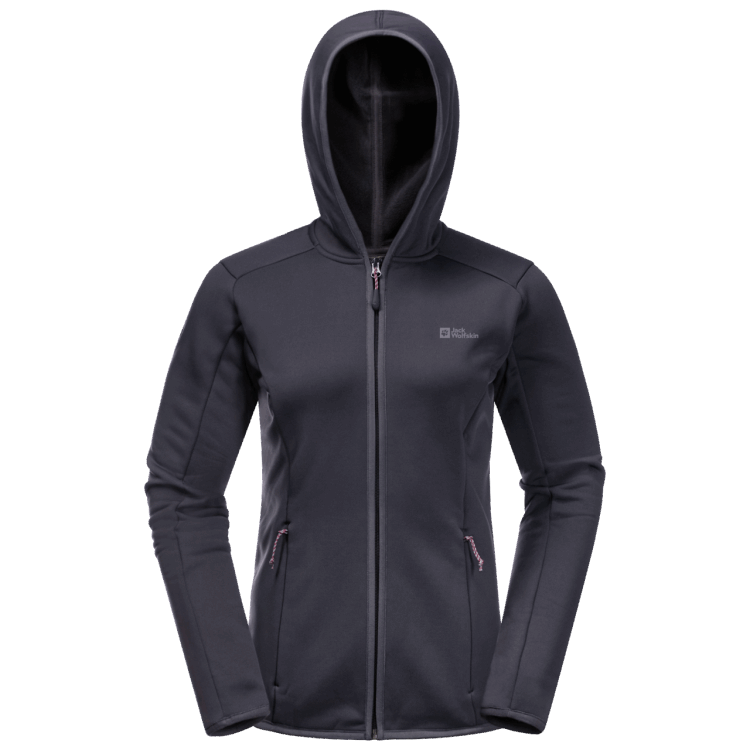Women's Baiselberg Hooded Full-Zip Brand Jack Wolfskin Collections Graphite