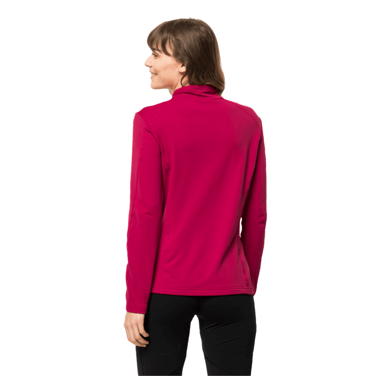 Women's Kolbenberg Half-Zip Cranberry Origins Brand Jack Wolfskin