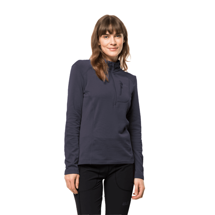 Women's Kolbenberg Half-Zip Brand Brand Jack Wolfskin Graphite