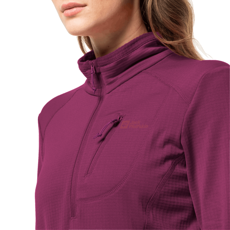 Women's Kolbenberg Half-Zip Brands Wild Berry Brand Jack Wolfskin
