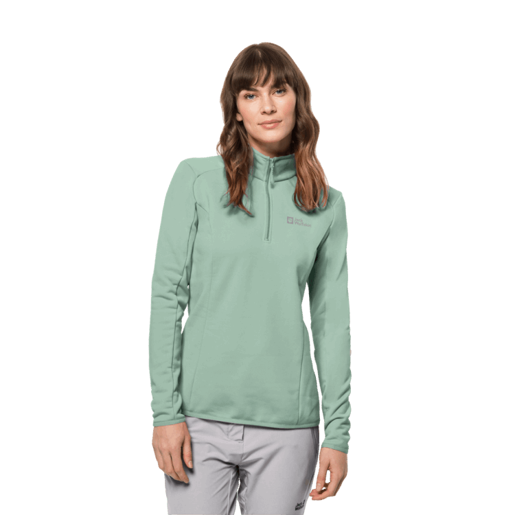 Brand Jack Wolfskin Granite Green Women's Baiselberg Half-Zip Hot