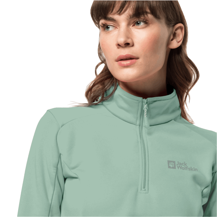 Brand Jack Wolfskin Granite Green Women's Baiselberg Half-Zip Hot