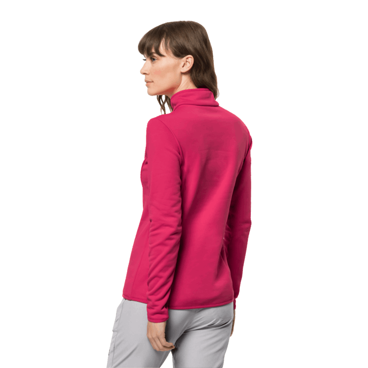 Brand Jack Wolfskin Women's Baiselberg Half-Zip Pink Dahlia Fashion