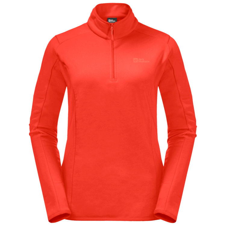 Brand Jack Wolfskin Women's Baiselberg Half-Zip Collection Grenadine