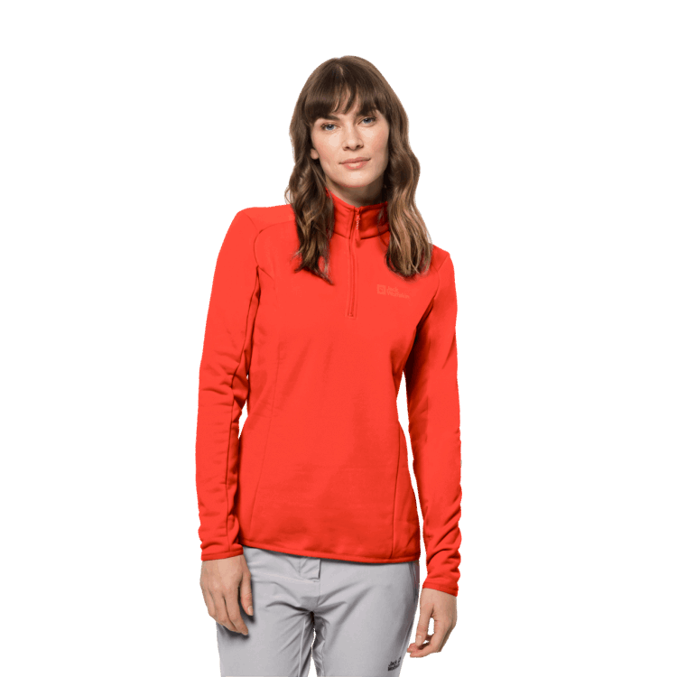 Brand Jack Wolfskin Women's Baiselberg Half-Zip Collection Grenadine