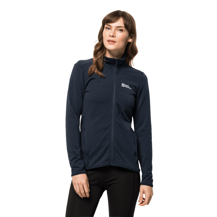 Night Blue Women's Pack & Go Full-Zip Brand Jack Wolfskin