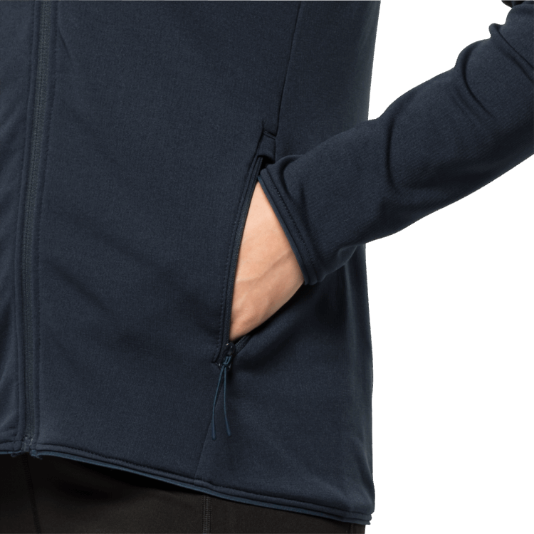 Night Blue Women's Pack & Go Full-Zip Brand Jack Wolfskin