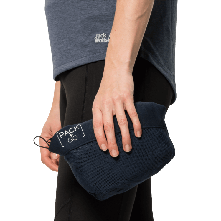 Night Blue Women's Pack & Go Full-Zip Brand Jack Wolfskin