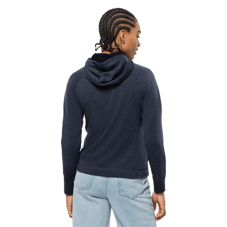 Hot Women's Waldsee Hooded Jacket Brand Jack Wolfskin Night Blue