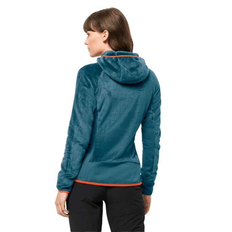 Women's Rotwand Hooded Full-Zip Brand Jack Wolfskin Origins Blue Coral