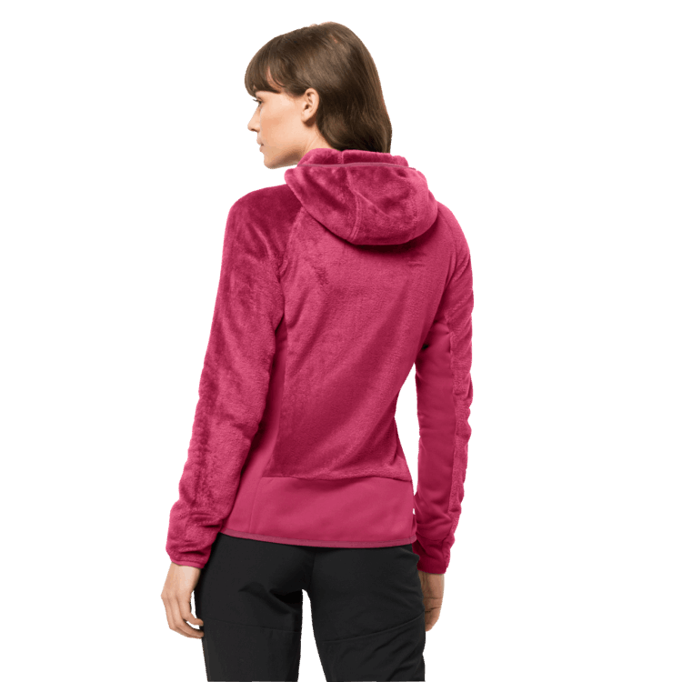 Women's Rotwand Hooded Full-Zip Cranberry Brands Brand Jack Wolfskin