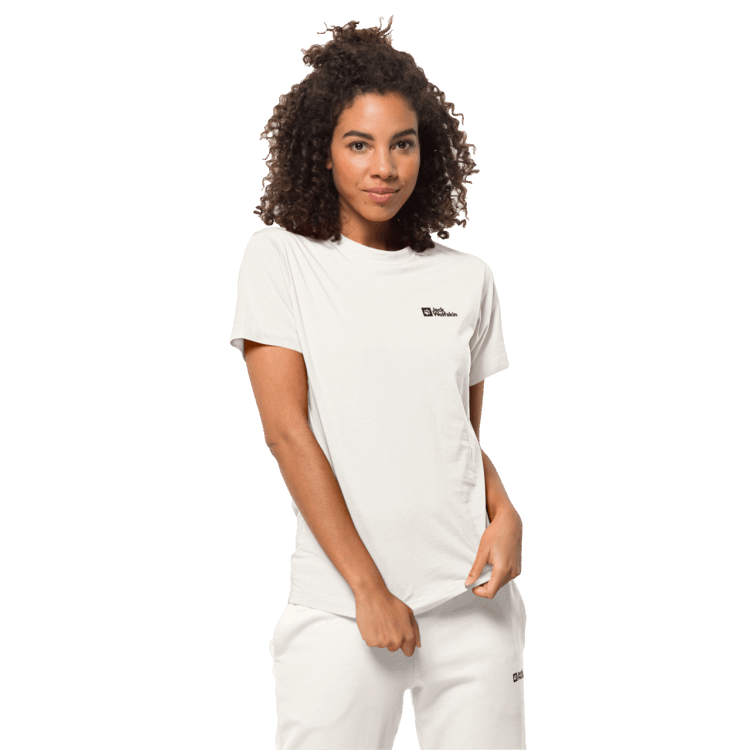 Women's Essential T Hot White Brand Jack Wolfskin