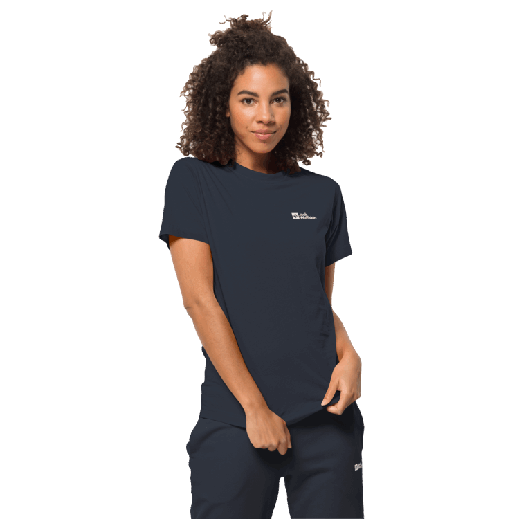 Brand Jack Wolfskin Night Blue Best Women's Essential T