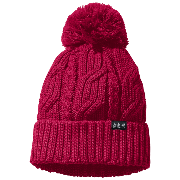 Brand Jack Wolfskin Stormlock Pompom Beanie Cranberry Collections