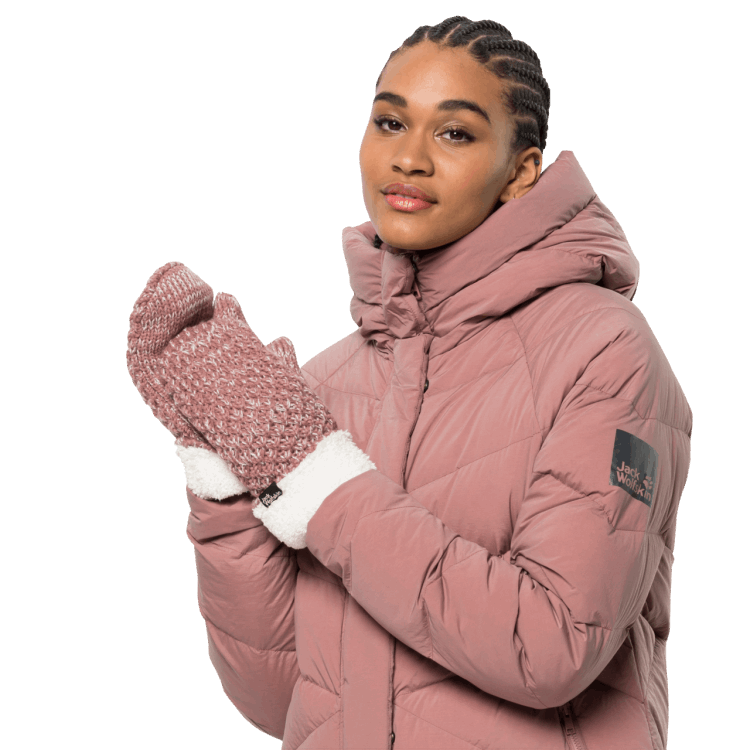 Afterglow Highloft Knit Mitten Women Best Brand Jack Wolfskin