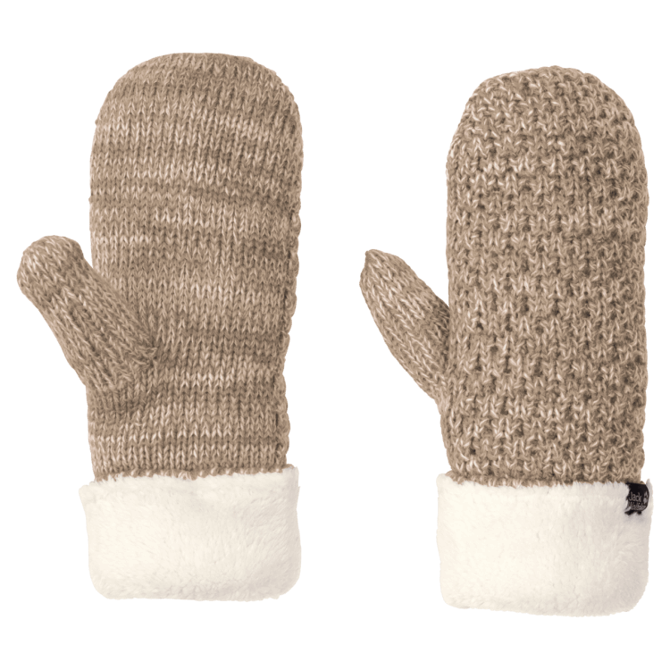 Collections Brand Jack Wolfskin Women's Highloft Knit Mitten Beige